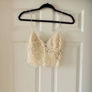 Zara Lace Crop Top Size S